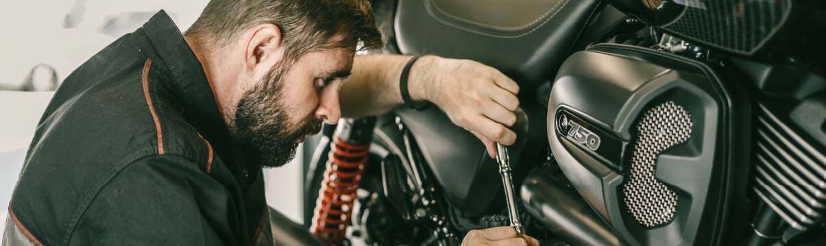 revisione sospensioni moto