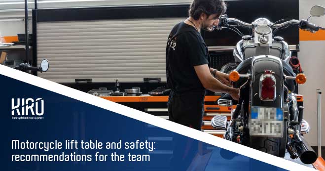 Motorcycle lift table